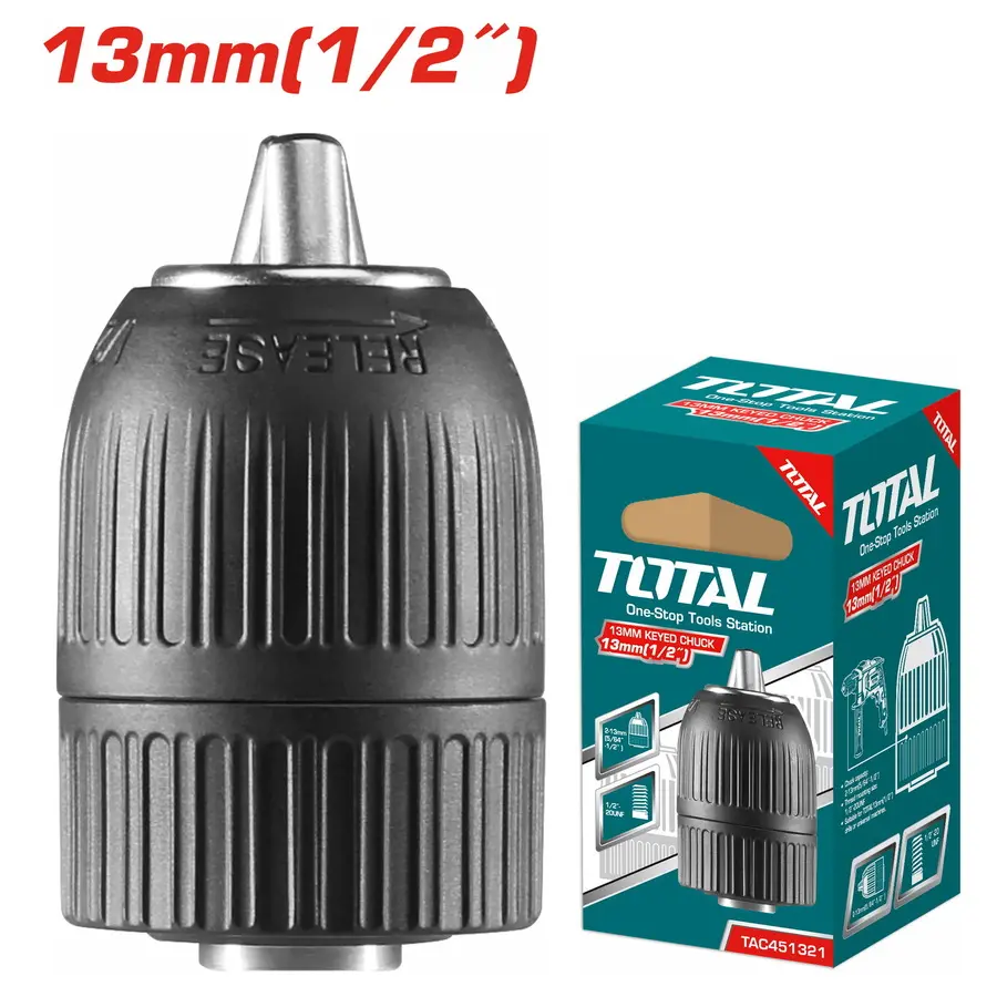 ظرف مثقاب بدون مفتاح للدريل توتال 13 ملم