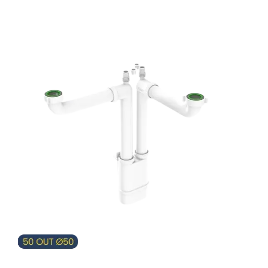 صفاية تصريف مزدوجة بونوميني موديل جاليليو 1.5 إنش × ø 50 ملم