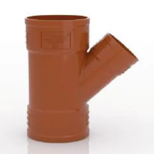 كوع بشكل حرف "Y" يو بي في سي بزاوية 45 درجة 4 إنش