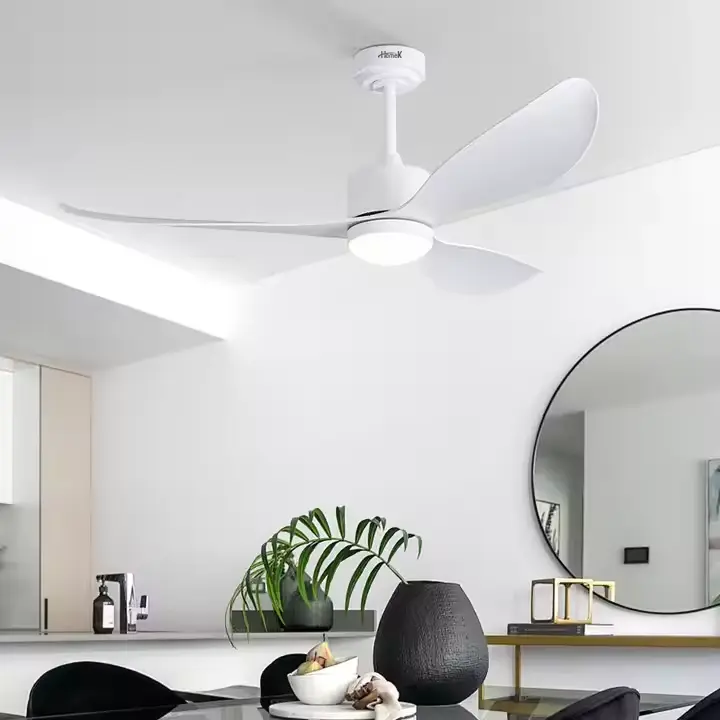 مروحة سقف ذكية هوميك قمة ابيض 52 بوصة 3 الوان اضاءة 6 سرعات ابيض