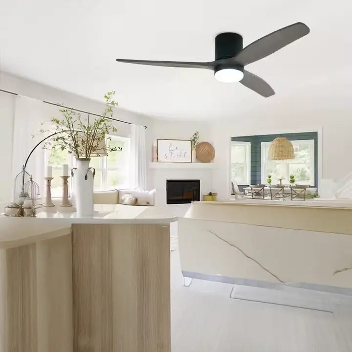 مروحة سقف ذكية هوميك فلك 52 بوصة 3 الوان اضاءة 5 سرعات اسود