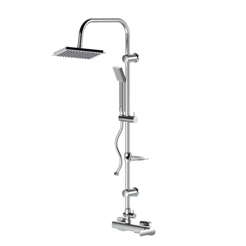 طقم شاور جي بي دي فضي لامع