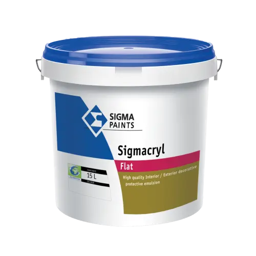 دهان أكريليك مستحلب داخلي وخارجي مطفي سيجما 18 لتر