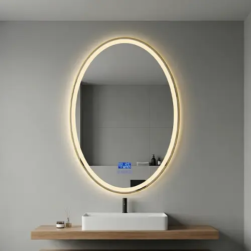 مرآة حائطية هوميك علي شكل بيضاوي 50 × 70 سم