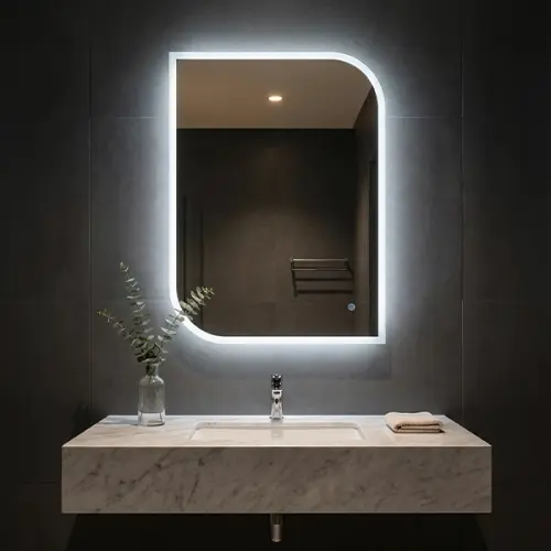 مرآة حائطية هوميك علي شكل مستطيل عامودي 50 × 70 سم