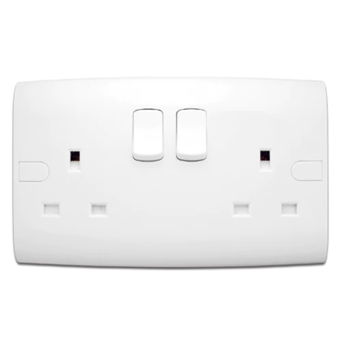 فيشة ألف 10 أمبير الفنار مزدوج مع مفتاح مزدوج