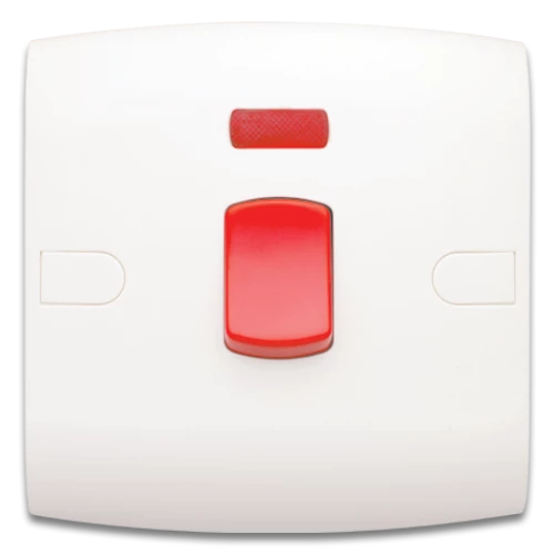 مفتاح ألف 45 أمبيرالفنار فردي متوسط مع لمبة حمراء