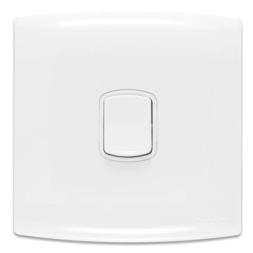 مفتاح ألف الجديد 10 أمبير الفنار فردي أبيض