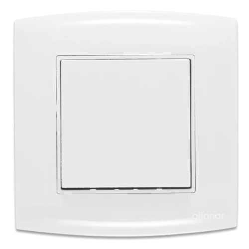 مفتاح ألف الجديد 10 أمبير الفنار فردي عريض أبيض