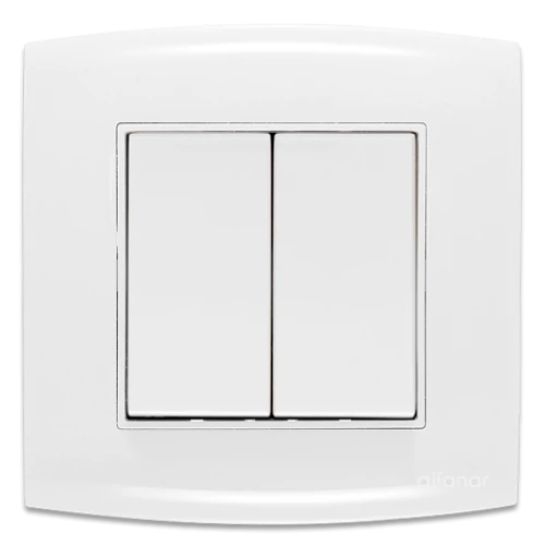 مفتاح ألف الجديد 10 أمبير الفنار مزدوج أبيض