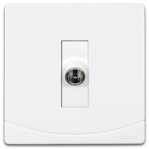 فيشة تليفزيون سيدرا مفرد أبيض