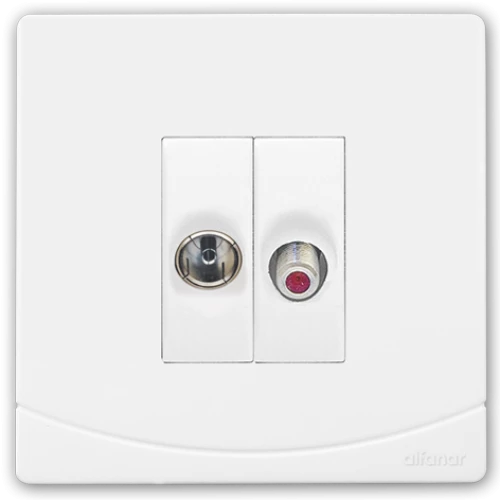 فيشة تليفيزيون+ دش سيدرا الفنار أبيض