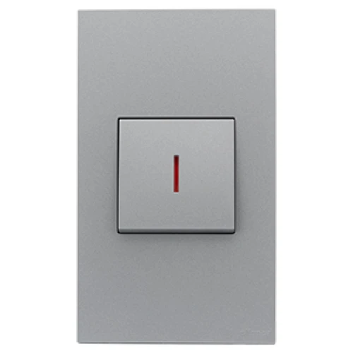 مفتاح مكيف حبة عريضة  ماسه الفنار 45 أمبير رمادي 14×7سم