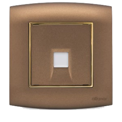 مخرج داتا أمنية كات 6 مفرد الفنار نحاسي مع اطار ذهبي