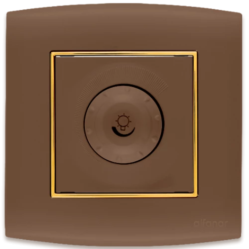 مخفض إضاءة أمنية 1000وات الفنار مفرد نحاسي مع اطار ذهبي