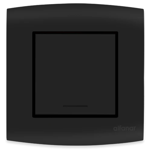 مفتاح أمنية 10 أمبير الفنار فردي مفرد اسود