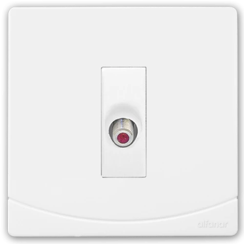 فيشة دش سيدرا الفنار فردي أبيض