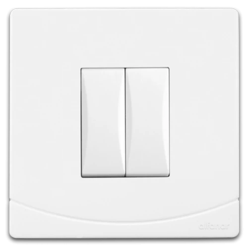 مفتاح سيدرا 10 أمبير الفنار مزدوج أبيض