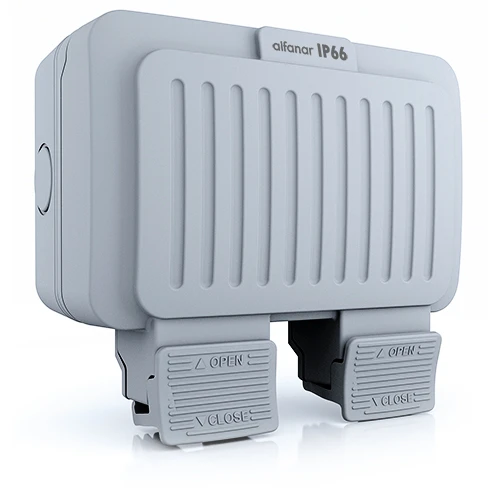 غطاء أفياش مطري الفنار مزدوج IP66