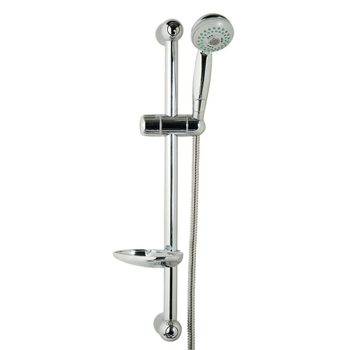 طقم شاور جي بي قطر75 3 في 1 فضي لامع