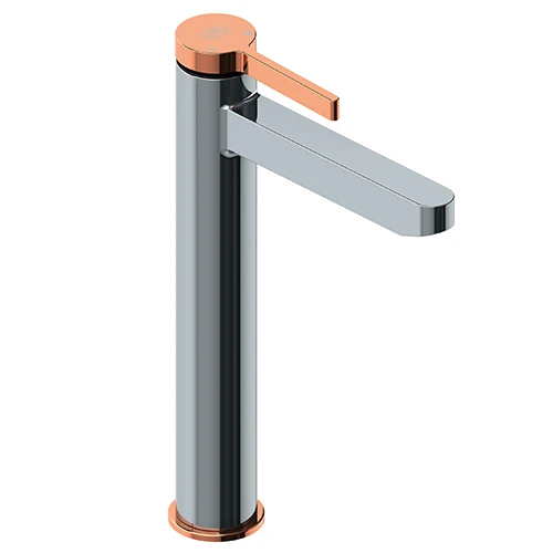 خلاط حوض جي بي دي جيلدو فضي مع ذهبي