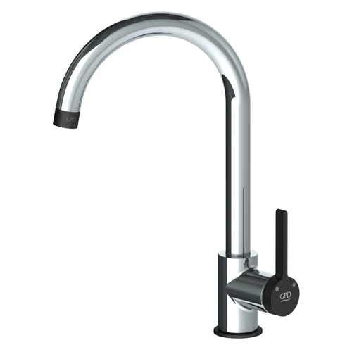 خلاط حوض جي بي دي جيلدو فضي أسود