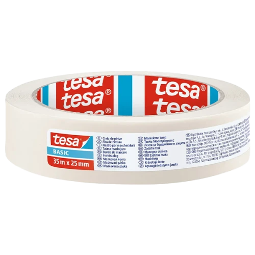 شريط لاصق دهان تيسا 35 متر × 25 ملم أبيض