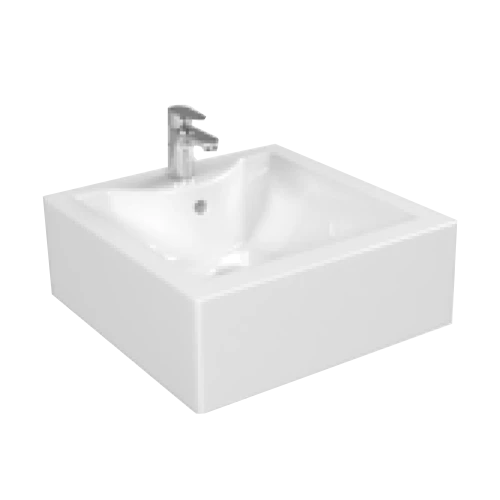 مغسلة بدور 1000 الخزف السعودي اوف وايت