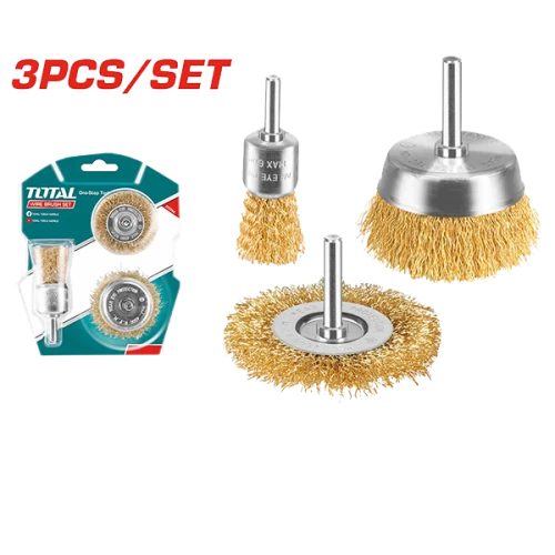 طقم فرش سلك للتنظيف توتال 3 قطع