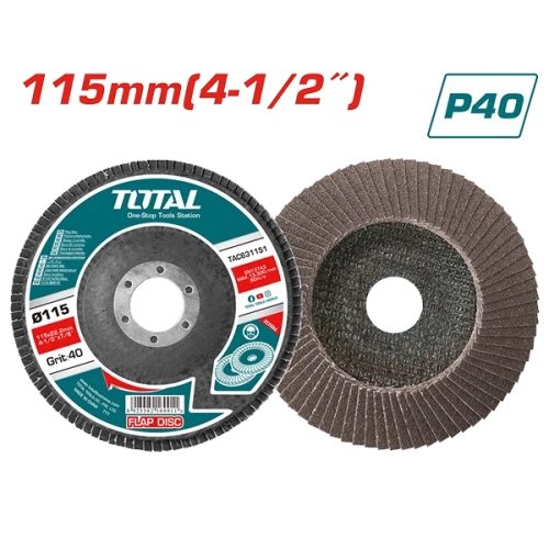 (p40) صنفرة بالقاعدة تعمل على الجريندر توتال 115*22 ملم