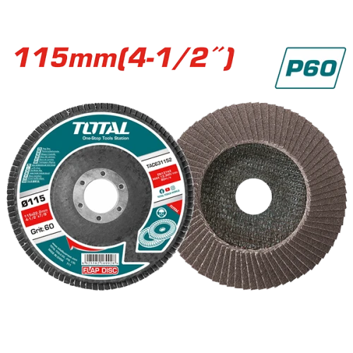 (p60) صنفرة بالقاعدة تعمل على الجريندر توتال 115*22 ملم