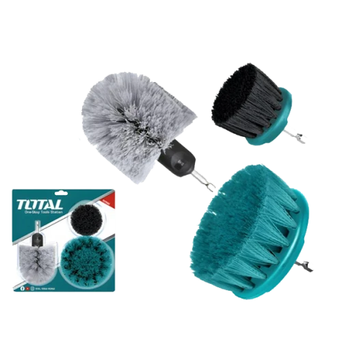 طقم فرش بلاستيك للتنظيف توتال 3 قطع