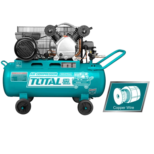 كمبروسر ضغط هواء كهربائي توتال 100 لتر