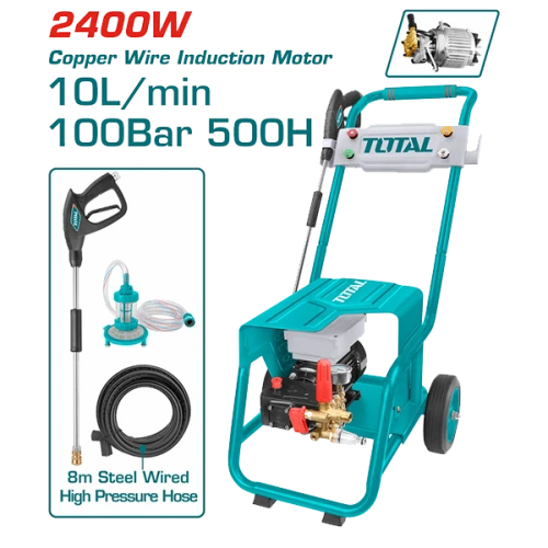 ماكينة غسيل ضغط عالى توتال 100 بار 2400 وات