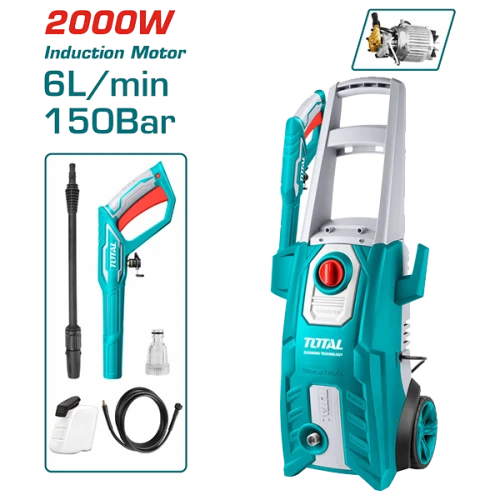 ماكينة غسيل ضغط عالى توتال 150 بار 2000 وات