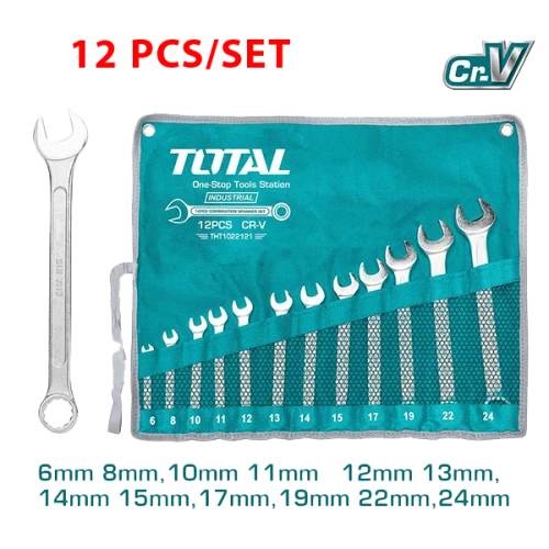 طقم مفتاح بلدي مشرشر مع جراب توتال 24-6 ملم