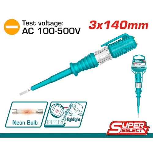 مفك تيست سوبر توتال 140 ملم