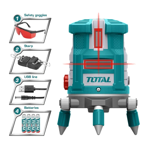 جهاز تحديد وضبط المستويات باليزر توتال 30 م