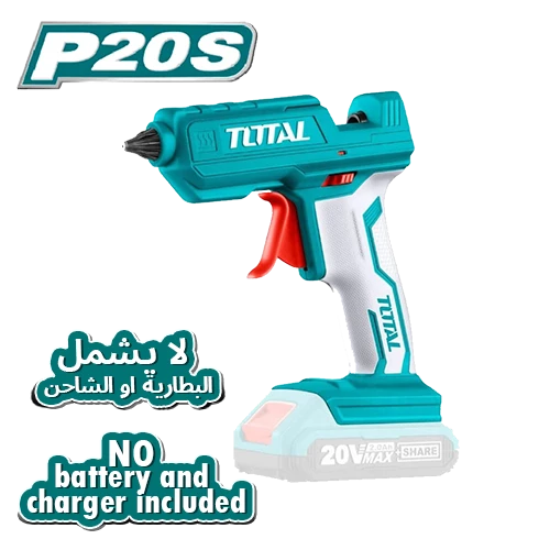 مسدس شمع توتال لا سلكي 20 فولت