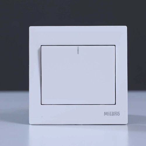 MILANO Swtiches &amp; Socket E3- 1G 2W SW EK018