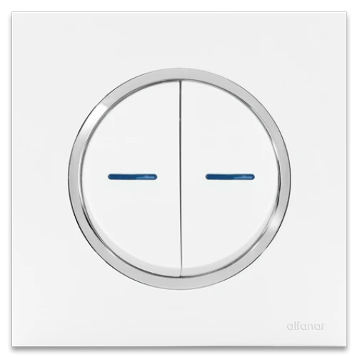 مفتاح غرناطة 10 أمبير مزدوج الفنار أبيض