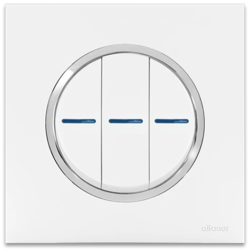 مفتاح غرناطة 10 أمبير ثلاثي الفنار أبيض